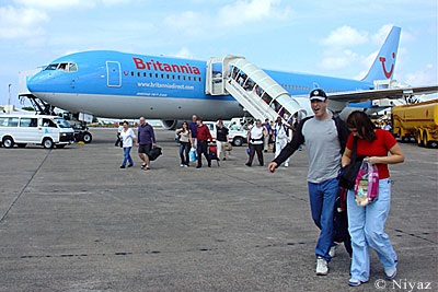 Maldives Male'International Airport -Britannia arrivals
