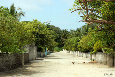 Maldives - most of the residents live in small islands 