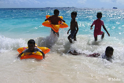Maldives has a tropical sunny climate 