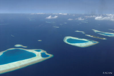 Maldives from the sky